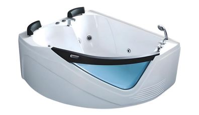 Massagebad Whirlpool Whirlwanne Hot Tub Blubberbad Hydromassagewanne 170x150 cm