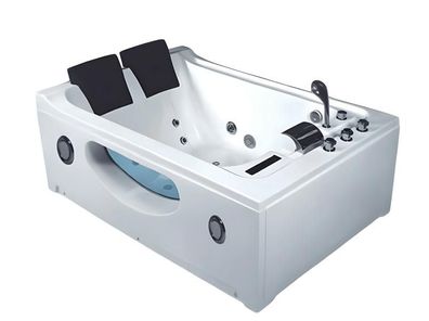 Whirlwanne Whirlpool Blubberbad Hydromassagewanne Spa-Bad 172x120 cm