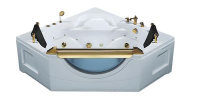 Massage Badewanne Whirlpool Spa Whirlwanne Hydromassagewanne 165x165 cm