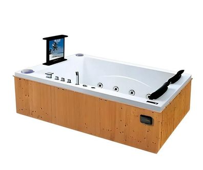 Whirlwanne Whirlpool Blubberbad Hydromassagewanne Spa-Bad 186x150 cm