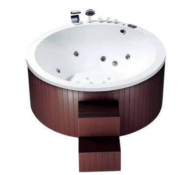Whirlwanne Whirlpool Blubberbad Hydromassagewanne Spa-Bad 200x200 cm