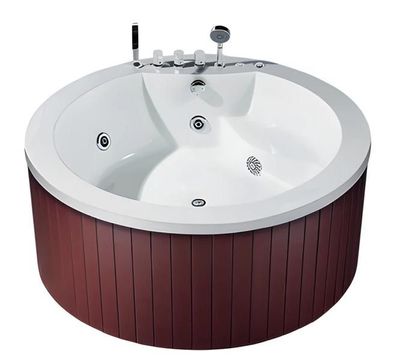 Whirlwanne Hydromassagewanne Whirlpool Blubberbad Spa-Bad Sprudelbad 150x150 cm