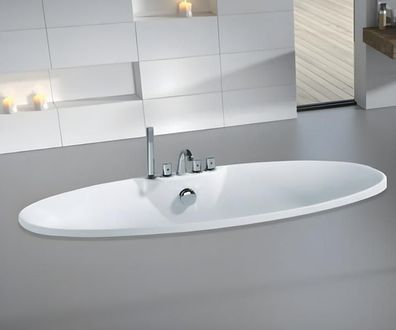 Einbaubadewanne Luxuswanne Oval Badewanne Wellnesswanne Wanne 170x80 cm