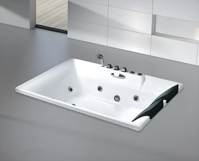 Spa-Bad Whirlwanne Whirlpool Blubberbad Badewanne Sprudelbad 183x123 cm