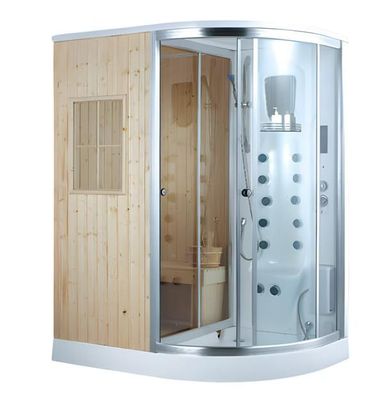 Sauna-Duschkombination Heim-Spa-Kombination Hydromassagedusche 170x110 cm