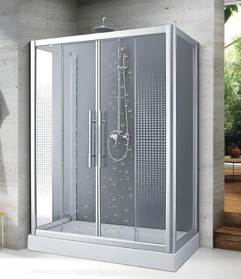 Duschkabine Duschbox Glasdusche Duschabtrennung Komfortdusche 130x100 cm