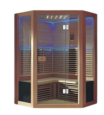 Sauna Trockensauna Saunaraum Lichtsauna Saunakabine Massivholzsauna 180x180 cm