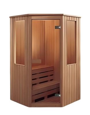 Sauna Heimsauna Saunakabine Saunaraum Massivholzsauna Dampfsauna 135x135 cm