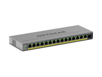 Netgear Easy Smart GS116EP - Switch - L3 - Smart - 1 x 10/100/1000 + 15 x 10/10... ->