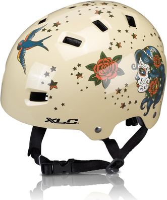 XLC BH-C22 Urban Fahrradhelm (Tattoo)/ 53-59cm,