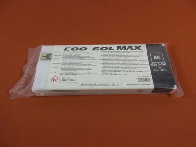 Original Roland ECO-SOL MAX ESL3-BK Black 220CC Verschweißt