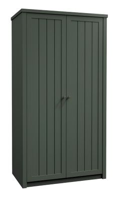 Schlafzimmerschrank Garderobe mit Kleiderstange Mehrzweckschrank Grün
