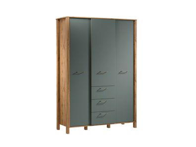 Großer Garderobenschrank Standkleiderschrank Kleiderstangen Schubladen