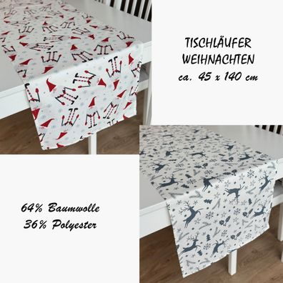 Tischläufer Weihnachten Tischdeko Tischband Tischdecke Tischdekoration 45x145 cm
