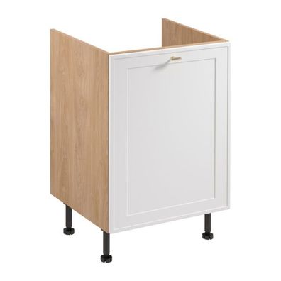 Küchenunterschrank Schrank Küchenunterbau-Schrank Holzschrank Beige-Weiß