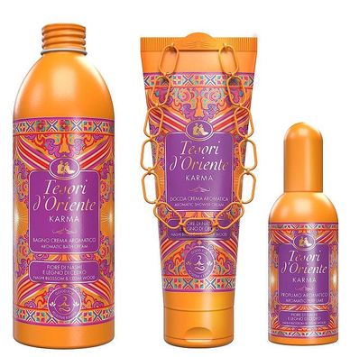 TESORI D´ORIENTE KARMA mit Nashi Blume und Zedernholz Geschenkset 3-Teillig