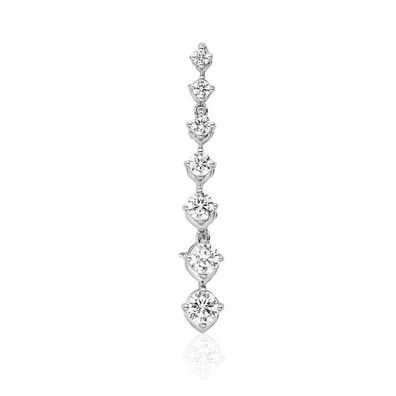 Anhänger - Weißgold - 7 Lab Grown Diamond 1,00ct