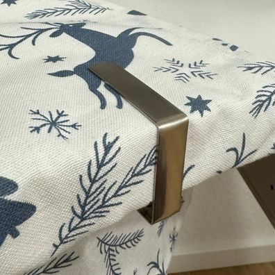 8 Stück Tischtuchklammern aus Metall Tischdeckenklammern Tischklemme Klammern