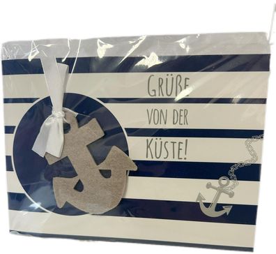 Grusskarte Küste mit Anhänger