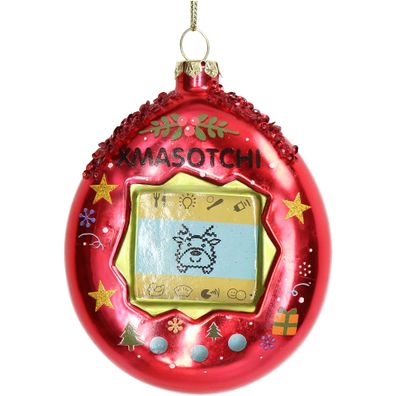 Christbaumschmuck 11,6cm Glas Mini Spielkonsole Figur Rot
