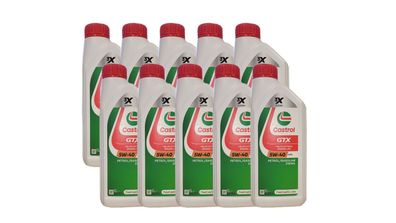 Castrol GTX 5W-40 A3/ B4 MB 229.3 VW 502 00/ 505 00 10x1 Liter Motoröl