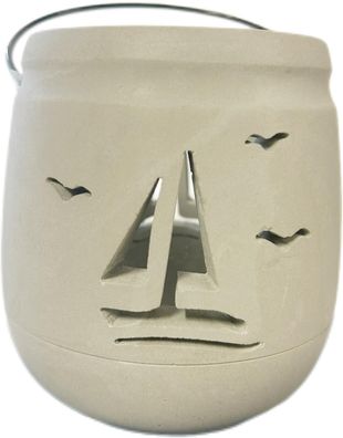 Beton Windlicht Segler