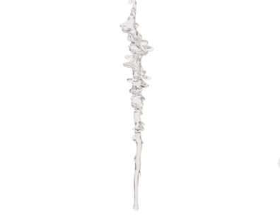 Christbaumschmuck Eiszapfen Figur 25cm Kunststoff Klar Transparent
