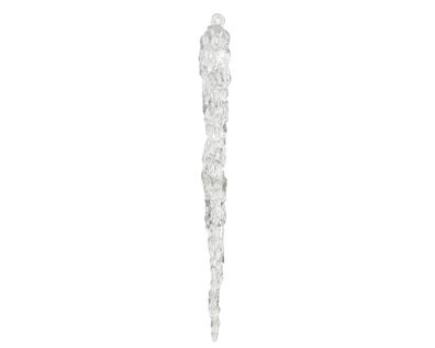 Christbaumschmuck Eiszapfen Figur 28,5cm Kunststoff Klar Transparent