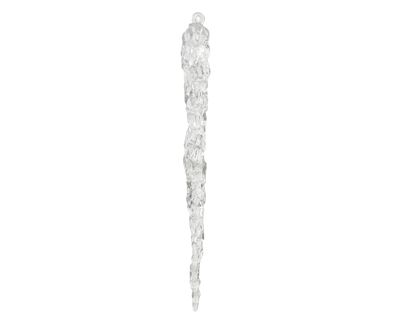 Christbaumschmuck Eiszapfen Figur 18,5cm Kunststoff Klar Transparent