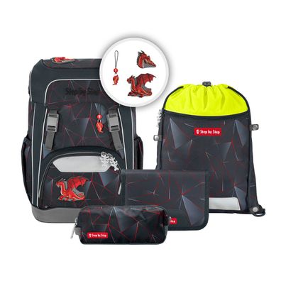 Step by Step GIANT Schulranzen-Set "Dragon Drako", 5-teilig