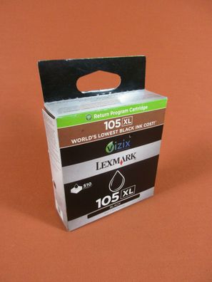 Original Lexmark 105XL black OVP, intenpatrone, Druckerpatrone, nk cartridge