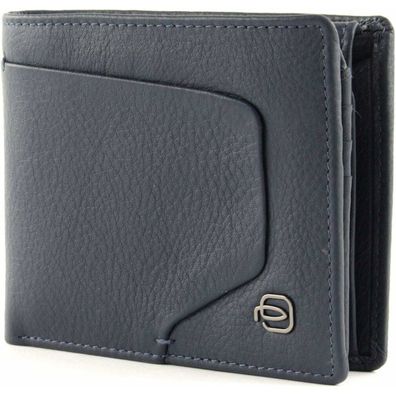 Piquadro Men`S Wallet With Flip Up M Blu Oltremare Pu4518Aor / Blu