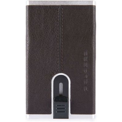 Piquadro Compact Wallet Wallet Black Square Male Brown