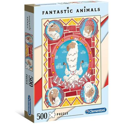 Fantastic Animals - 500 Teile Puzzle - Lama
