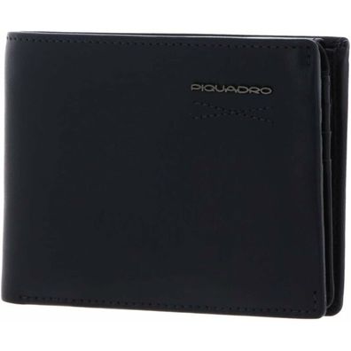 Piquadro Men`S Wallet With Flip Up Id Window, Coin Pocket