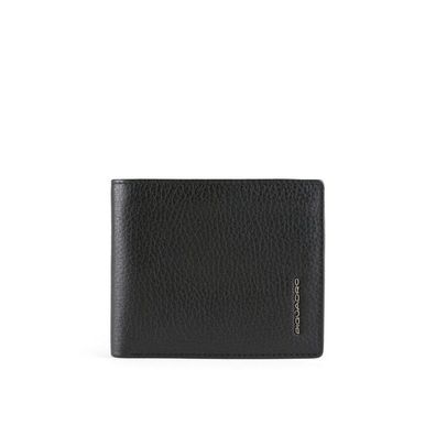 Piquadro Slim Men`S Wallet With Zipped Coin Pocket