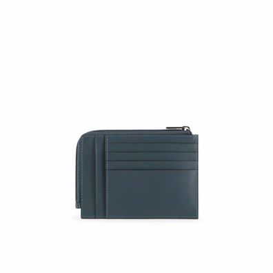 Piquadro Zipper Coin Pouch With Document Holder, Credit