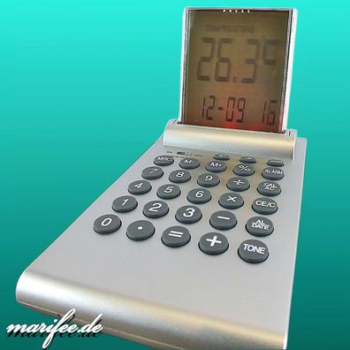 Multifunktionaler-Wecker mit Taschenrechner, Thermometer Art.-Nr. 12213