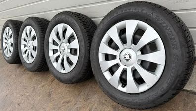4x Original Skoda Superb III 3V B8 VW Passat 3G B8 16 Zoll Winterräder DOT20 7-9mm