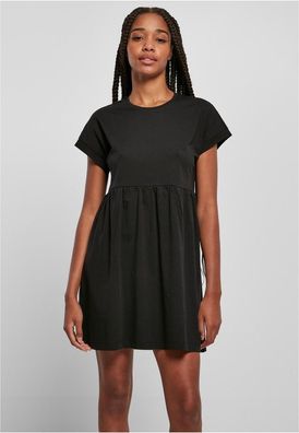 Urban Classics Damen Kleid Ladies Organic Empire Valance Tee Dress Black