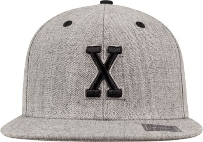 MSTRDS Cap X Letter Snapback Heather Grey