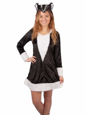 Andrea-Moden Stinktier Kleid 1tlg. Exklusivkostüm Kostüm - Größe: 36/38