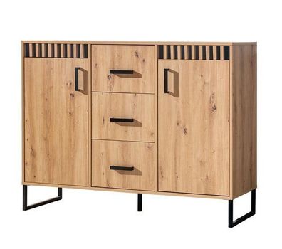 Artisan Eiche Lamelix 04 - Sideboard 135x102x40 cm