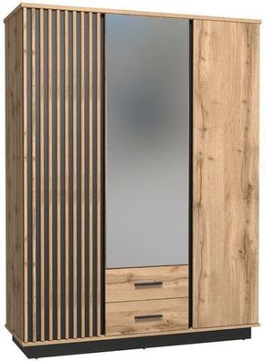 Kleiderschrank Lamelo LA15 Schrank 3 türiger Drehtürenschrank