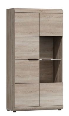 Vitrine LINK Standvitrine Wohnzimmerschrank Vitrinenschrank