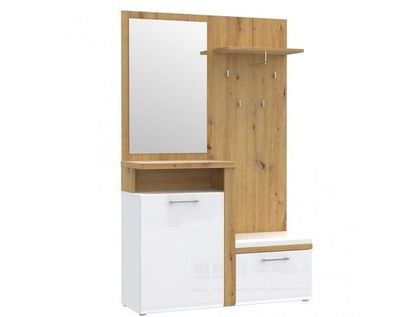 Garderobe Tuluza TUZD01 Diele Flur Schuschrank Kleiderpaneel Flurgarderobe