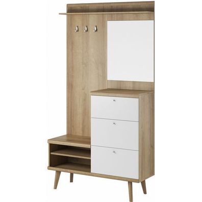 Garderobe Primo Diele Flur Schuschrank Kleiderpaneel