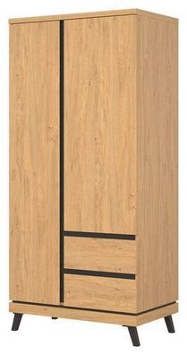 Kleiderschrank ATE 11 Schrank 2 türiger 2 Schubladen