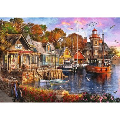TREFL Puzzle Premium Plus Tea Time: Landung auf dem Meer 1000 Teile