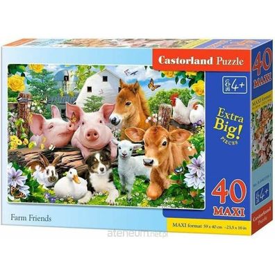 Castorland Puzzle Freunde des Bauernhofs MAXI 40 Teile